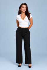 Korsad V-ringad crop top
