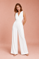 Flytande V-ringad jumpsuit