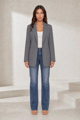 Blazer ajusté à col tailleur