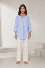 Chemise ample à rayures
