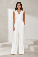 Flytande V-ringad jumpsuit