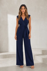Combinaison pantalon fluide col V
