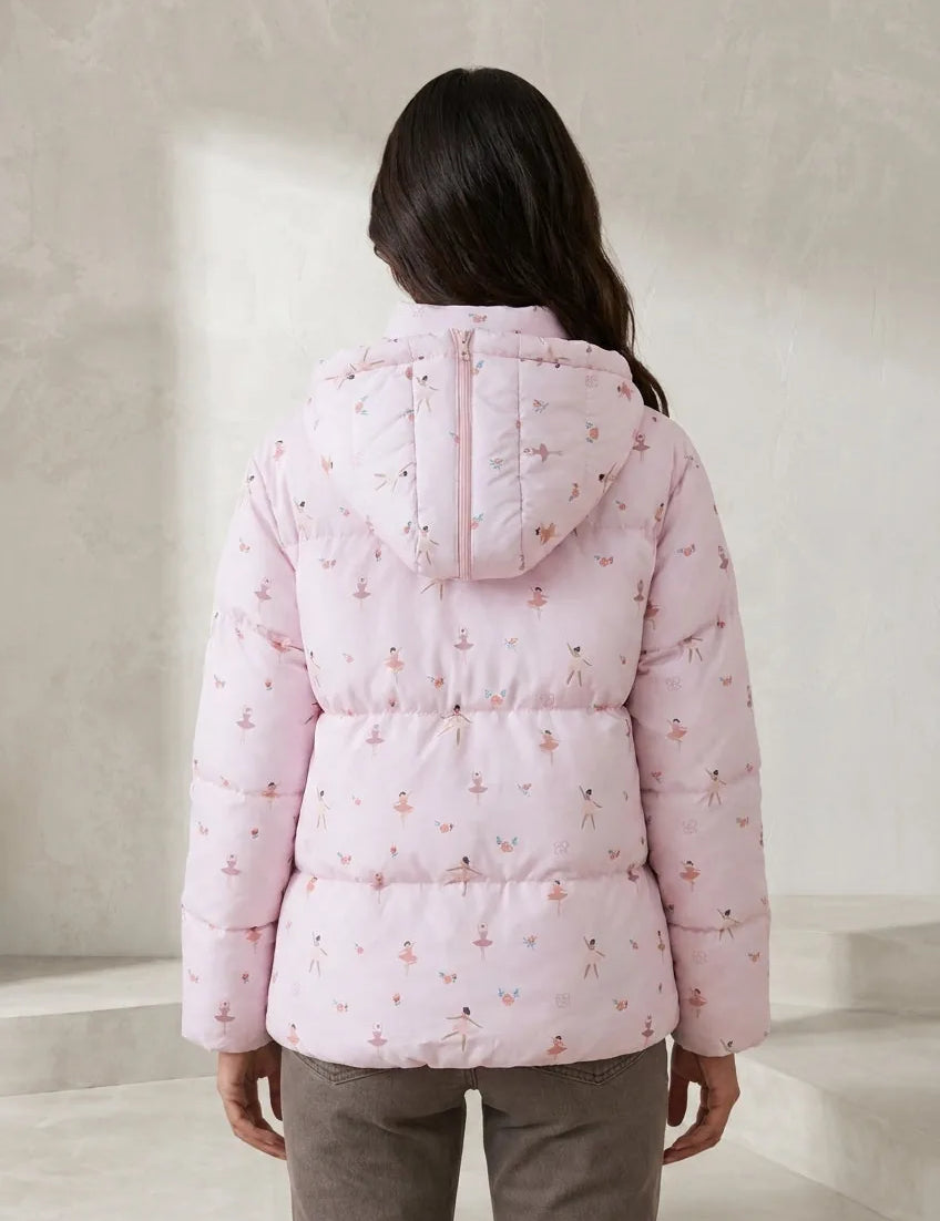 Doudoune à capuche imprimée | Lounelle Paris