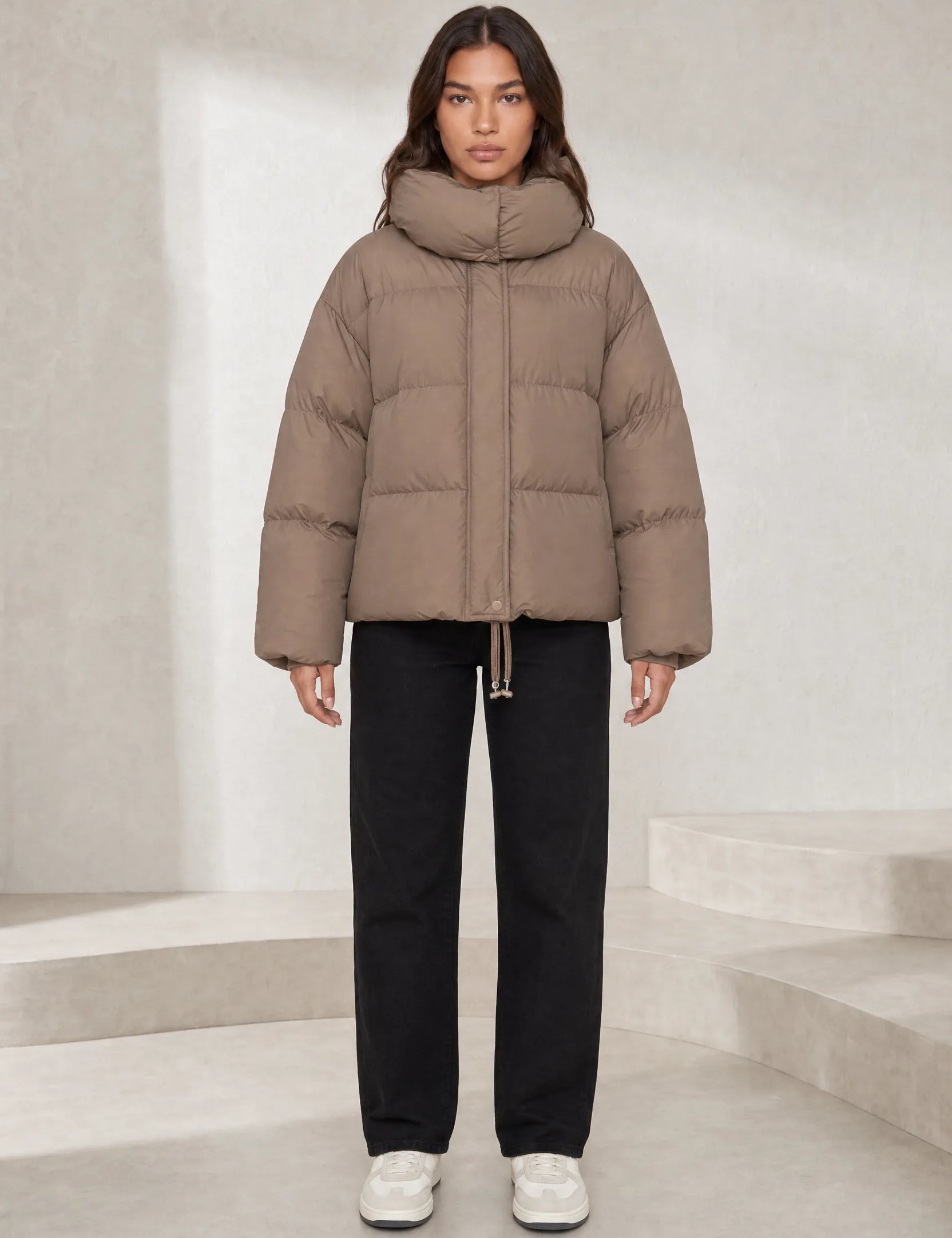 Doudoune courte à capuche oversize | Lounelle Paris