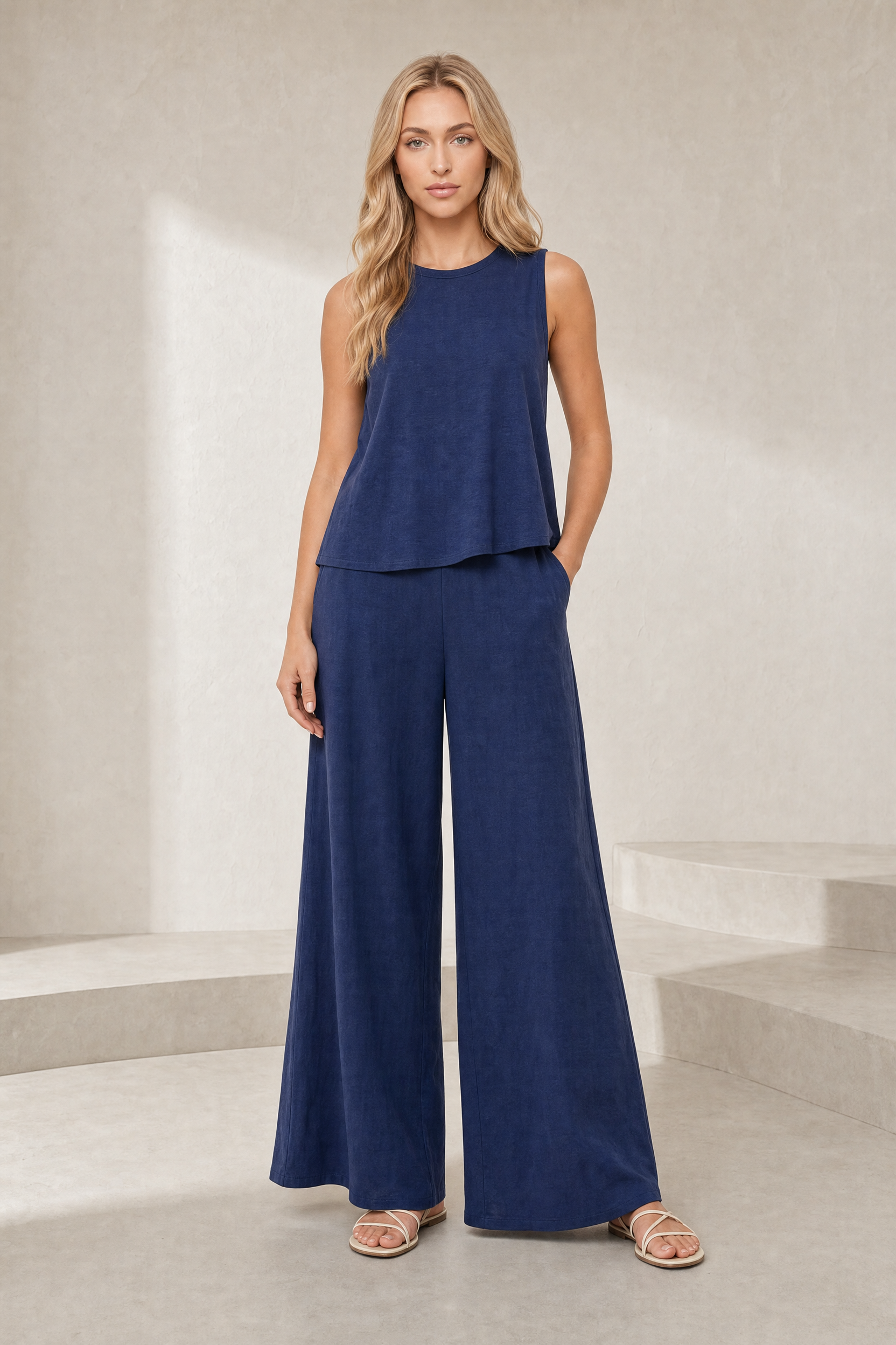 Ensemble pantalon large fluide | Lounelle Paris