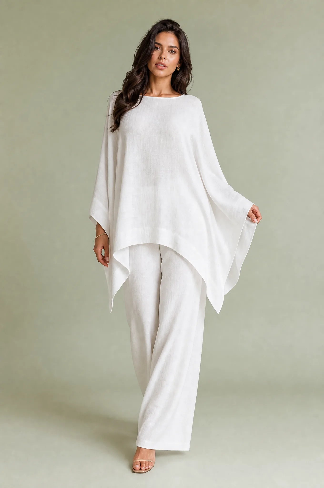 Ensemble ample col bateau | Vue de face | Lounelle Paris