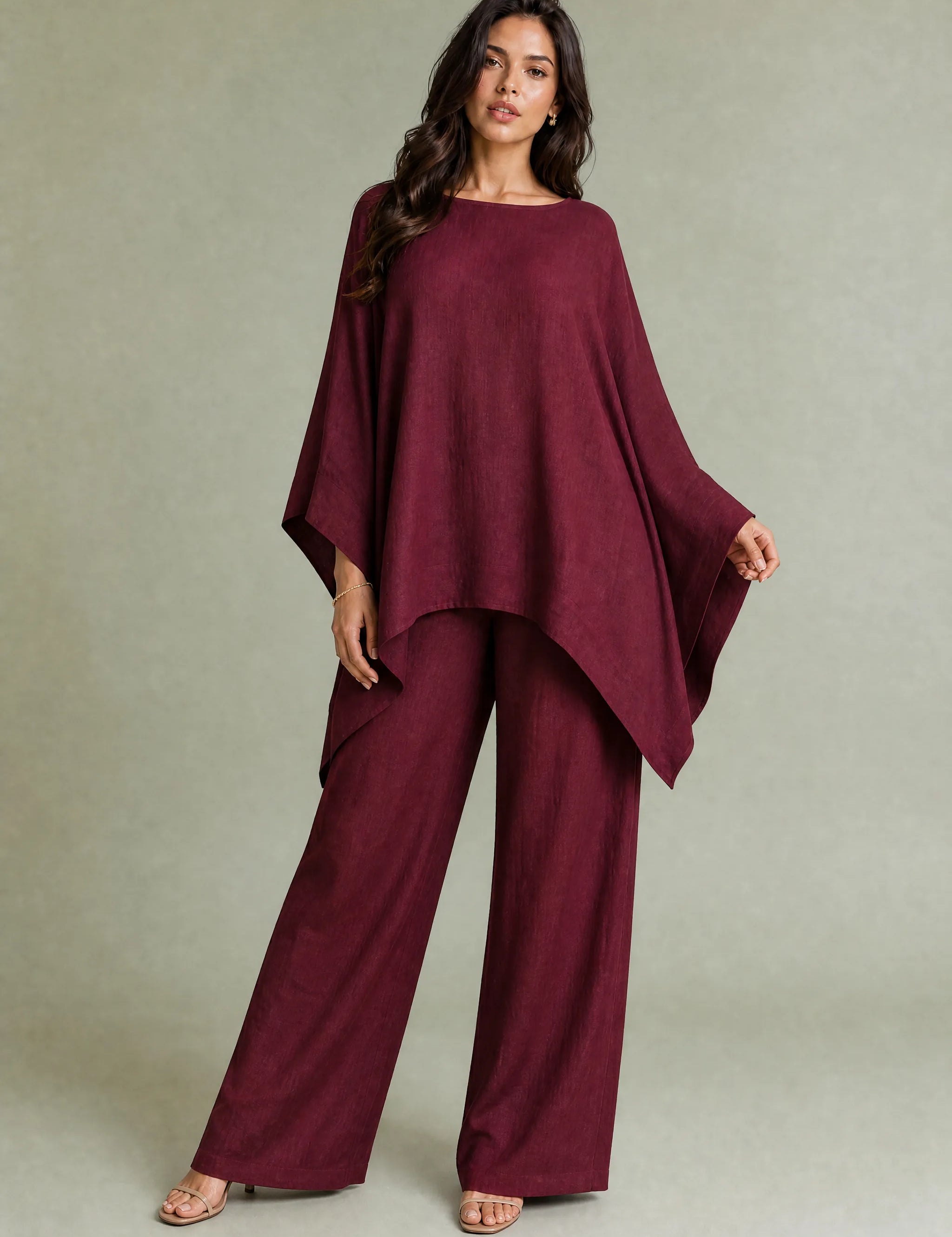 Ensemble ample col bateau | Variante Bordeaux | Lounelle Paris
