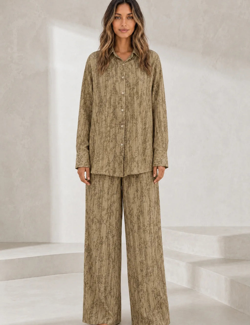 Ensemble ample motif jacquard | Lounelle Paris