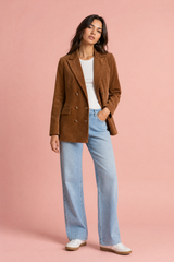 Midilång manchesterblazer