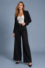 Högmidjade vida jeans