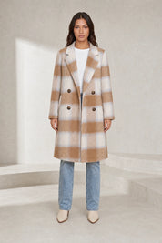 Manteau long à carreaux | Lounelle Paris