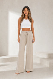 Pantalon large fluide à cordon | Lounelle Paris
