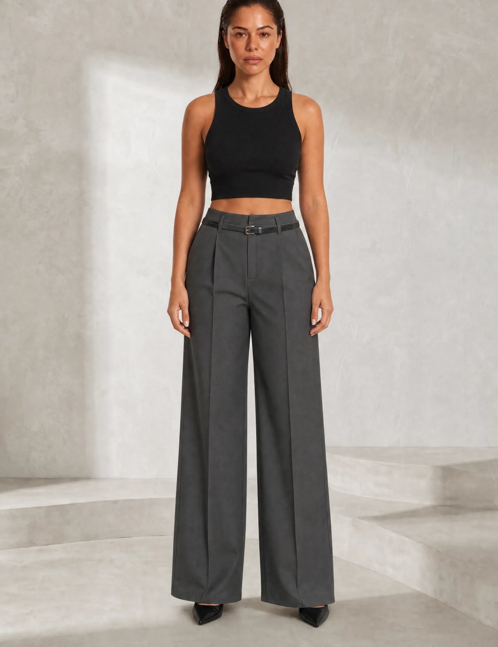 Pantalon large taille haute | Lounelle Paris