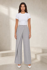 Pantalon taille haute asymétrique