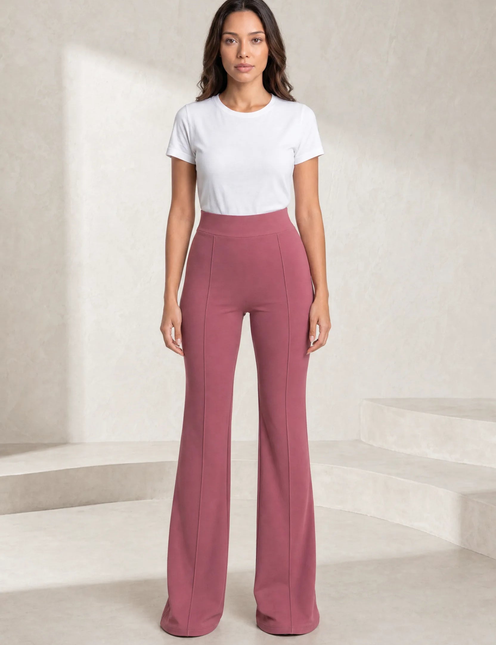 Pantalon taille haute micro-évasé | Lounelle Paris