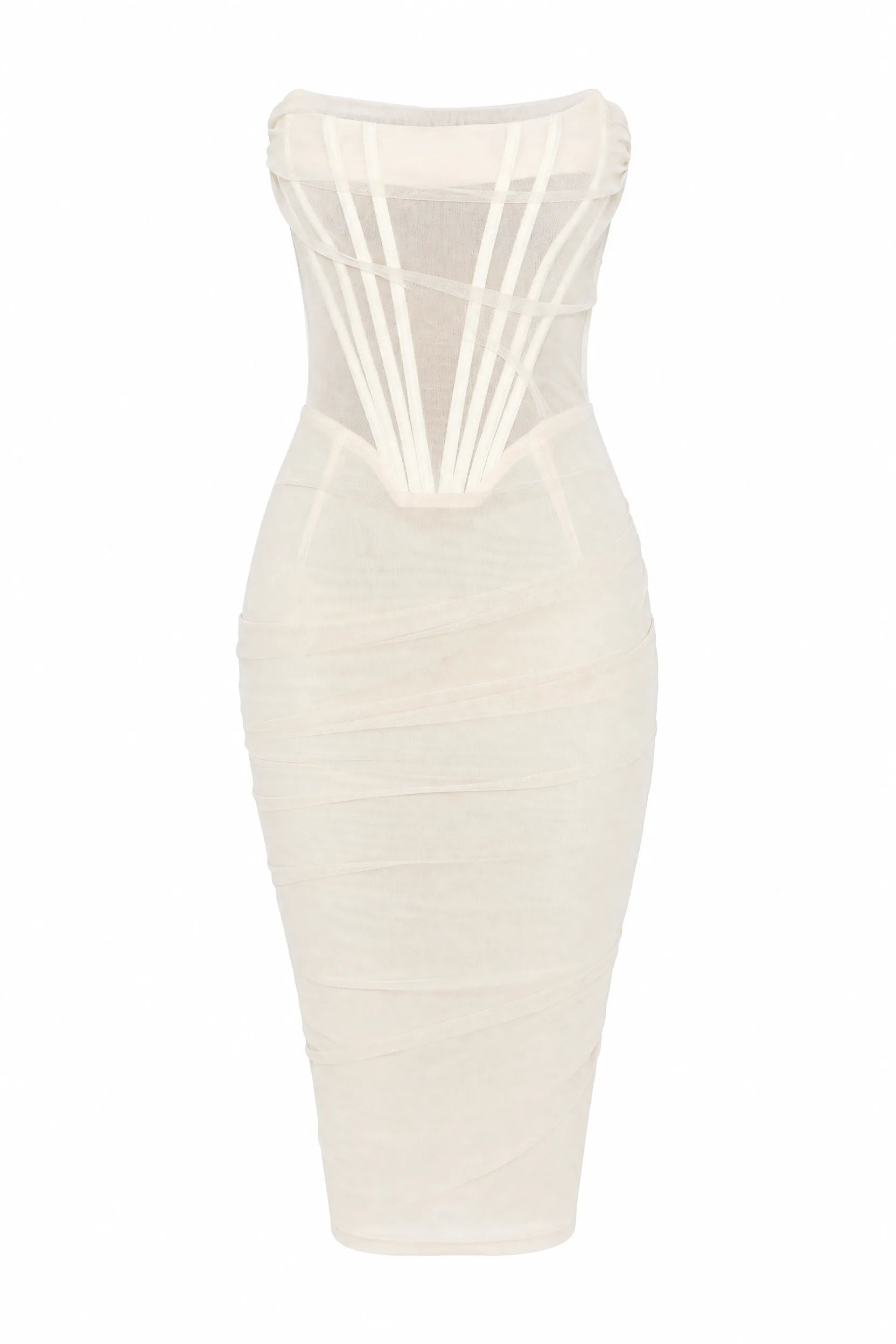 Robe bandeau effet corset | Lounelle Paris