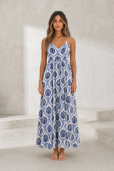 Robe longue blanche fines bretelles