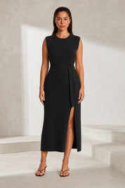 Robe longue en maille fendue | Lounelle Paris