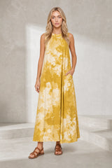Robe longue tie-dye