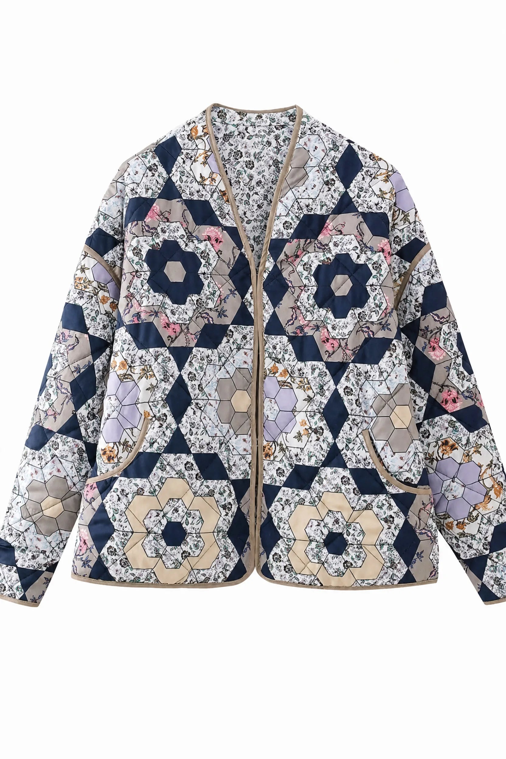 Veste matelassée imprimée réversible | Lounelle Paris